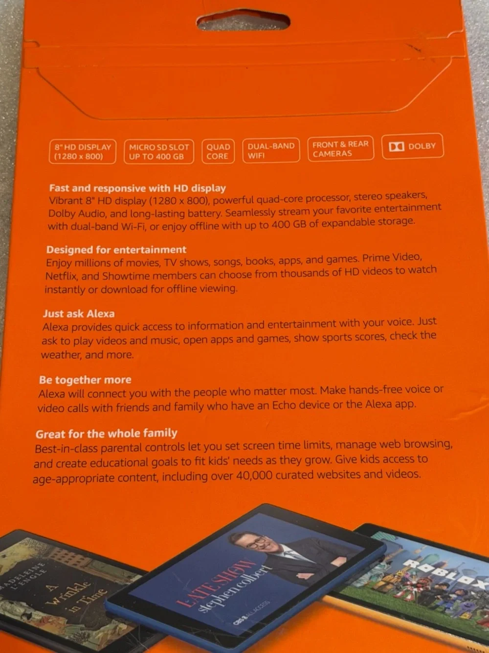 Amazon Fire HD 8 Tablet — Black